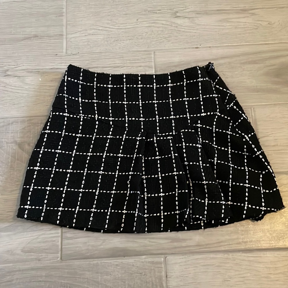 BCBGeneration tweed black skirt